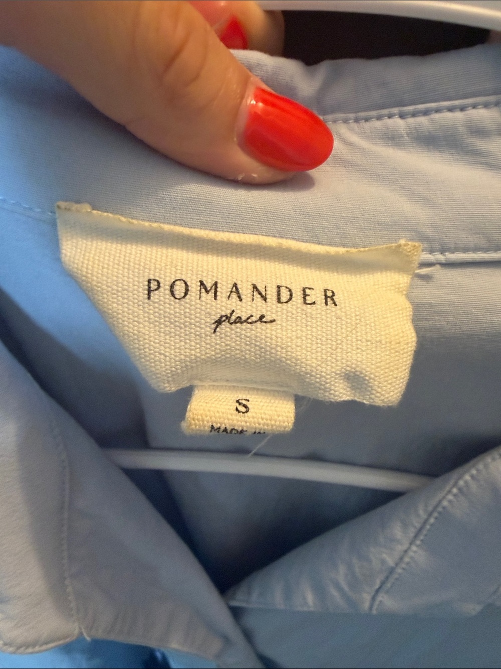 Pomander Place Pale Blue Button-Up Shirt